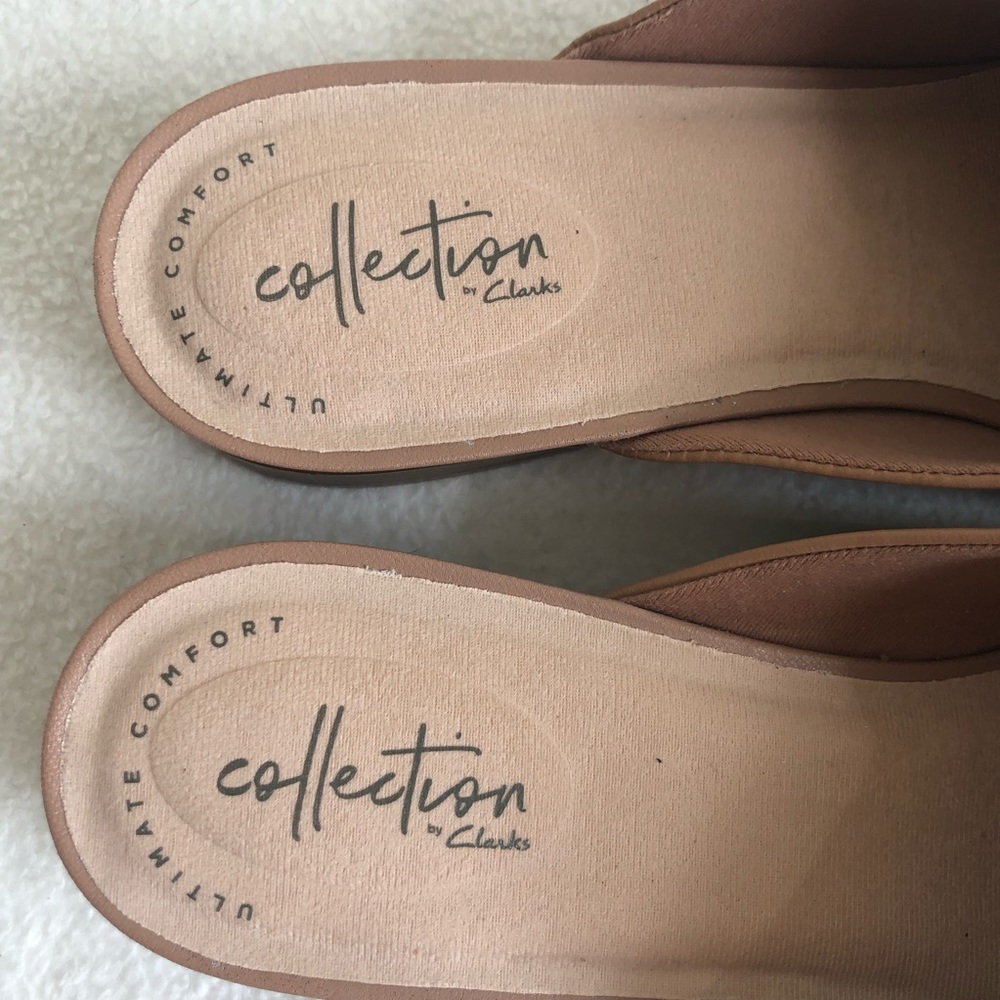 Clarks Juliet Willow Women’s Leather Mule in Color Praline, size US 10 Narrow - Picture 14 of 16